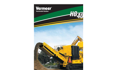 Vermeer - HG4000TX - Self-Propelled Horizontal Grinder Brochure