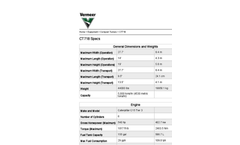 Vermeer - CT718 - Compost Turner Specifications