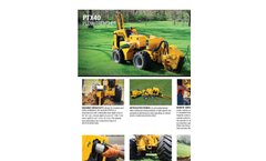 Vermeer - Model PTX40 - Plow/Trencher - Brochure