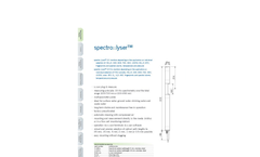 spectro::lyser for Drinking Water Datasheet