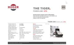 Heger Tiger - Model Power-Line - High-Performance Compaction Systems for EPS, XPS - Brochure