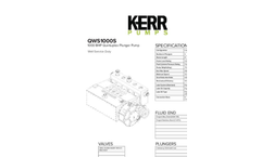 Model QWS1000S - Fluid Ends Pumps Brochure