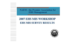 NAEM Survey Results – EMIS in use in 2007