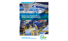 Sorting- and treatment plant for household waste