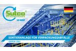 Sorting plant for packaging waste. Oppin. Sutco®