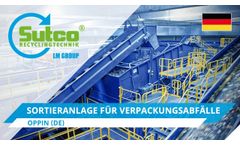 Sorting plant for packaging waste. Oppin. Sutco®