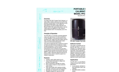 Model PFC-5001 Portable Field Calibrator Brochure