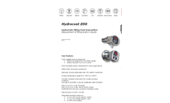 Hydrocont - Model D50 - Filling Level Measurement System Brochure