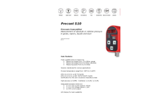 Precont - Model S10 And ExS10 - Pressure Sensors Brochure