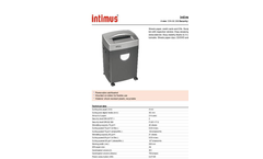 intimus 3000 S Document Shredder Datasheet