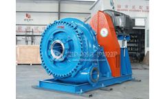 Large capacity big flow channel Horizontal sand dredging pump with engine