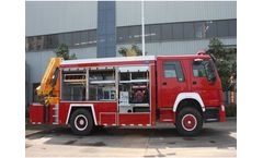 Fire Rescue Truck With 10 Ton Xcmg Crane