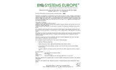 Model EU 30 - Control of Filamentous Bacteria in Water Treatment Plants - Datasheet