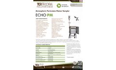 TCR Tecora Echo PM Atmospheric Particulate Matter Sampler - Datasheet