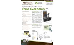TCR Tecora ECHO EMERGENCY HV High Volume Sampler + Real Time PM - Datasheet