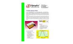 Optoplex - 2-Port Optical Tunable Filter Brochure