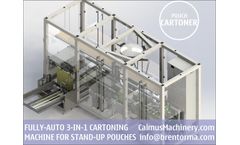 Calmus - Model FIS360C-2 - Erect-Insert-Seal Carton Packaging Machine for Packing Stand Up Pouch