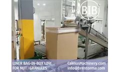 Calmus - Model LBIB800 - Carton Liner Bag in Box Line for Packaging Nuts and Granules