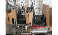 Calmus - Model WIS300C - Wrap-Around Cartoner Case Packer Machine for Stand Up Pouches