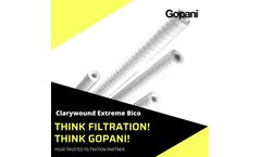 Clarywound Extreme Bico cartridge filter manufactured by Gopani