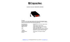 Capacitec - Model 4100-SC/4101-SC - Single Channel Capacitance Amplifier  Brochure