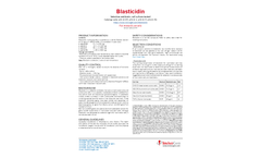 Blasticidin Solution Brochure