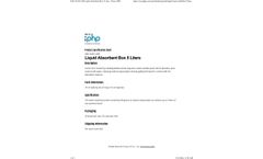 Recyc - Model SAB-152415-200 - 5 Liters Liquid Absorbent Box - Brochure