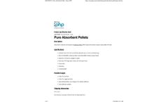 Recyc - Model ADD-M85P-15 - Pure Absorbent Pellets - Brochure