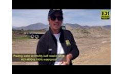 Water Test and Dust Control Test On K31 APS Stabilized Road in Chile Video