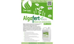 AlgaFert eco - Natural Hidrolizados Fertilizer Brochure
