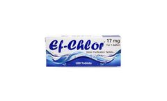 Ef-Chlor - Model 17 mg - Water Treatment Tablets for 4-5 Litres Water