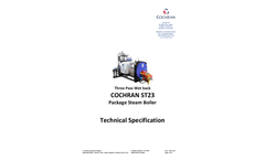 Cochran - Model ST23 - Steam Boiler - Technical Specifications