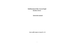 Eddy Current Hardness Sorter Instruction Manual