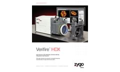 Zygo - Model Verifire HDX - Interferometer System - Brochure