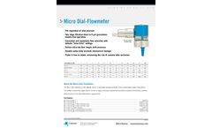 Maxtec - Micro Dial Flowmeter Brochure