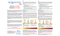 AquaVial - Water Test Kit - E. Coli and Coliform - How to Use Instructions - Brochure