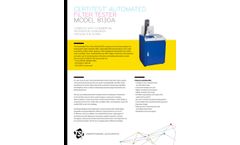 CertiTest - Model 8130A - Automated Filter Tester - Datasheet
