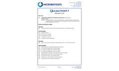 Microbiotests - Model Algaltoxkit F - Freshwater Algae Toxicity Test - Datasheet