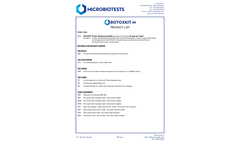 Microbiotests - Model Rotoxkit M - Cyst-Based Marine Rotifer Toxicity Test Kit - Datasheet