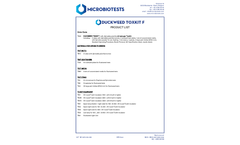 Microbiotests - Model Duckweed Toxkit F - Spirodela Duckweed Toxicity Test Kit - Datasheet