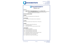 Microbiotests - Model Thamnotoxkit F - Cyst-Based Thamnocephalus Platyurus Toxicity Test Kit - Brochure