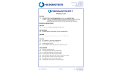 Microbiotests - Model Ceriodaphtoxkit F - Acute Ceriodaphnia Dubia Toxicity Test Kit - Datasheet