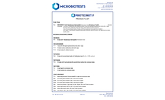 Microbiotests - Model Protoxkit F - Ciliated Protozoan Toxicity Test - Datasheet