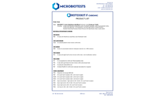 Microbiotests - Model Rotoxkit F Chronic - Chronic Cyst-Based Rotifer Toxicity Test Kit - Brochure