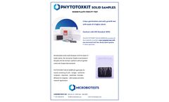 Microbiotests - Model Phytotoxkit - Solid Samples - Higher Plants Toxicity Test - Brochure