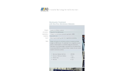 Treatment of Wastewater - Brochure
