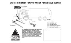 Vulcanator - Model R-516 - Weigh In-Motion / Static Front Fork Scale System - Brochure