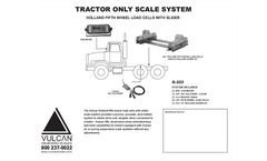 Vulcan - Model G-223 - Holland Fifth Wheel Load Cells with Slider Scale System - Brochure