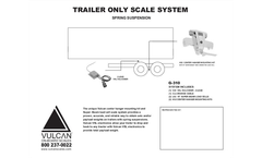 Vulcan - Model G-310 - Trailer Only Scale System - Spring Suspension - Brochure