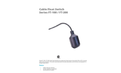 APG - Model Series FT-100 / FT-300 - Cable Float Switch - Datasheet